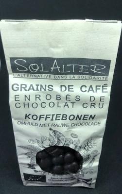 Grains De Café Enrobés De Chocolat Cru De Solalter