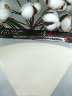 2 Filtres à café en coton bio de Ah Table