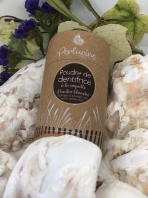 Perlucine - Poudre De Dentifrice À La Coquille D'huître Blanche 25g