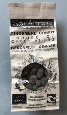 Gingembre Confit Enrobés De Chocolat Cru De Solalter