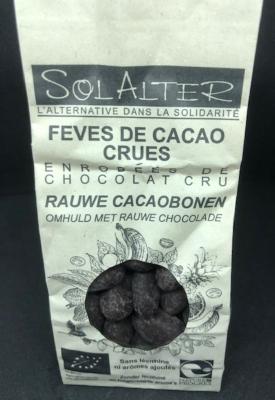 Fèves De Cacao Crues Enrobées De Chocolat Cru De Solalter